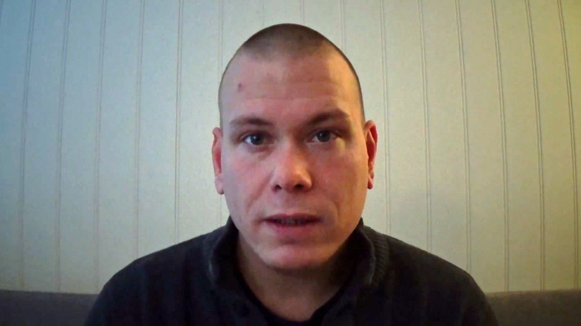 Espen Andersen Bråthen. Skjermdump fra video. Espen Andersen Bråthen. Skjermdump fra video.