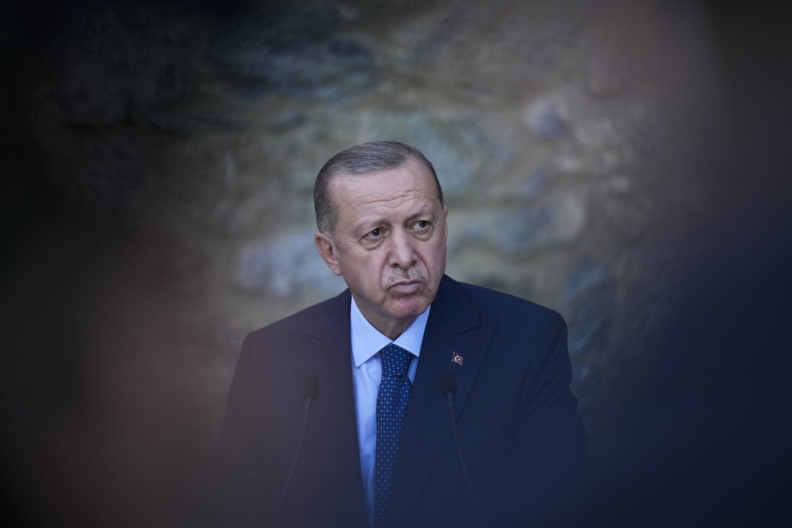 Tyrkias president Recep Erdogan kaller den norske ambassadøren inn på teppet. Foto: Francisco Seco / AP / NTB Tyrkias president Recep Erdogan kaller den norske ambassadøren inn på teppet. Foto: Francisco Seco / AP / NTB