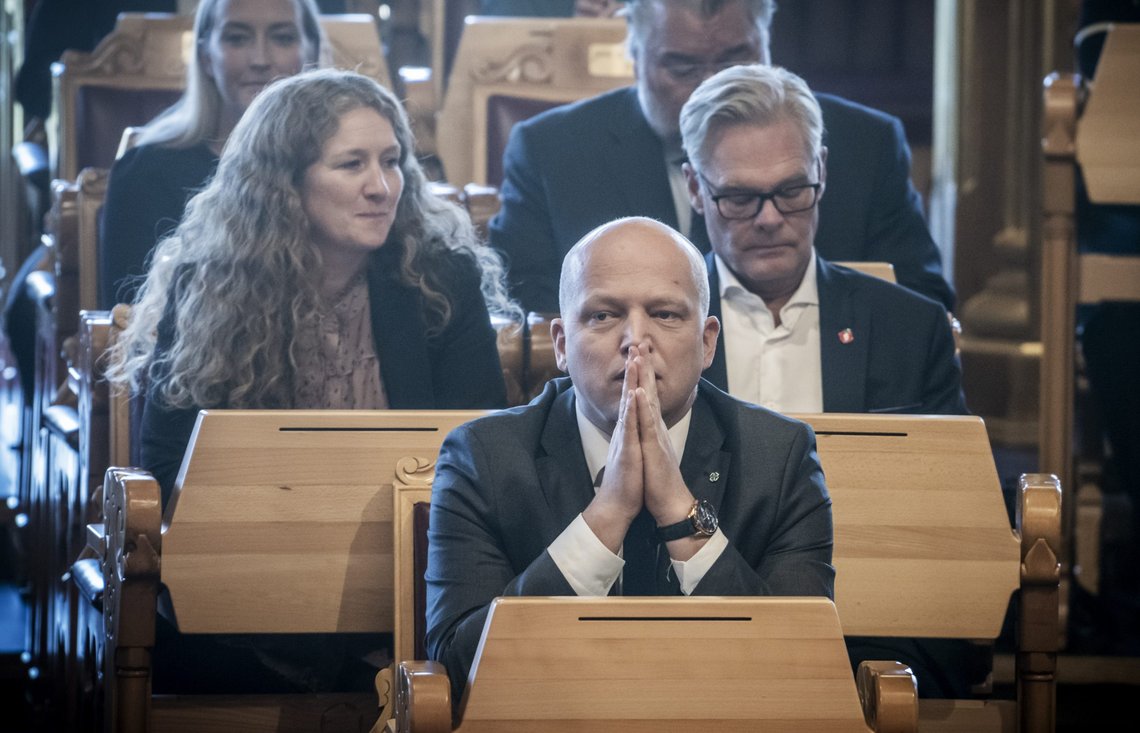 Finansminister Trygve Slagsvold Vedum vil øke bostøtten for å hjelpe folk med de høye strømprisene. Foto: Ole Berg-Rusten / NTB Finansminister Trygve Slagsvold Vedum vil øke bostøtten for å hjelpe folk med de høye strømprisene. Foto: Ole Berg-Rusten / NTB