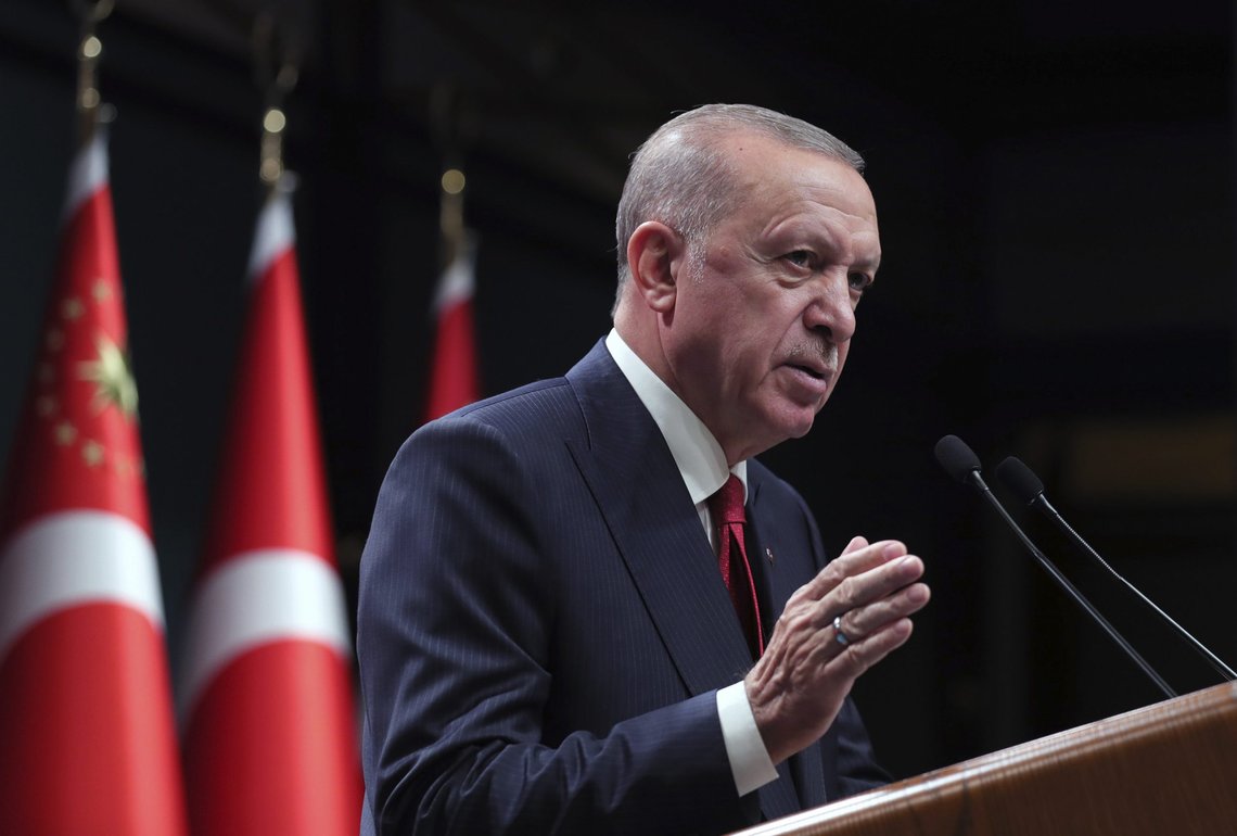 Tyrkias president Recep Tayyip Erdogan. Foto: AP-NTB. Tyrkias president Recep Tayyip Erdogan. Foto: AP-NTB.