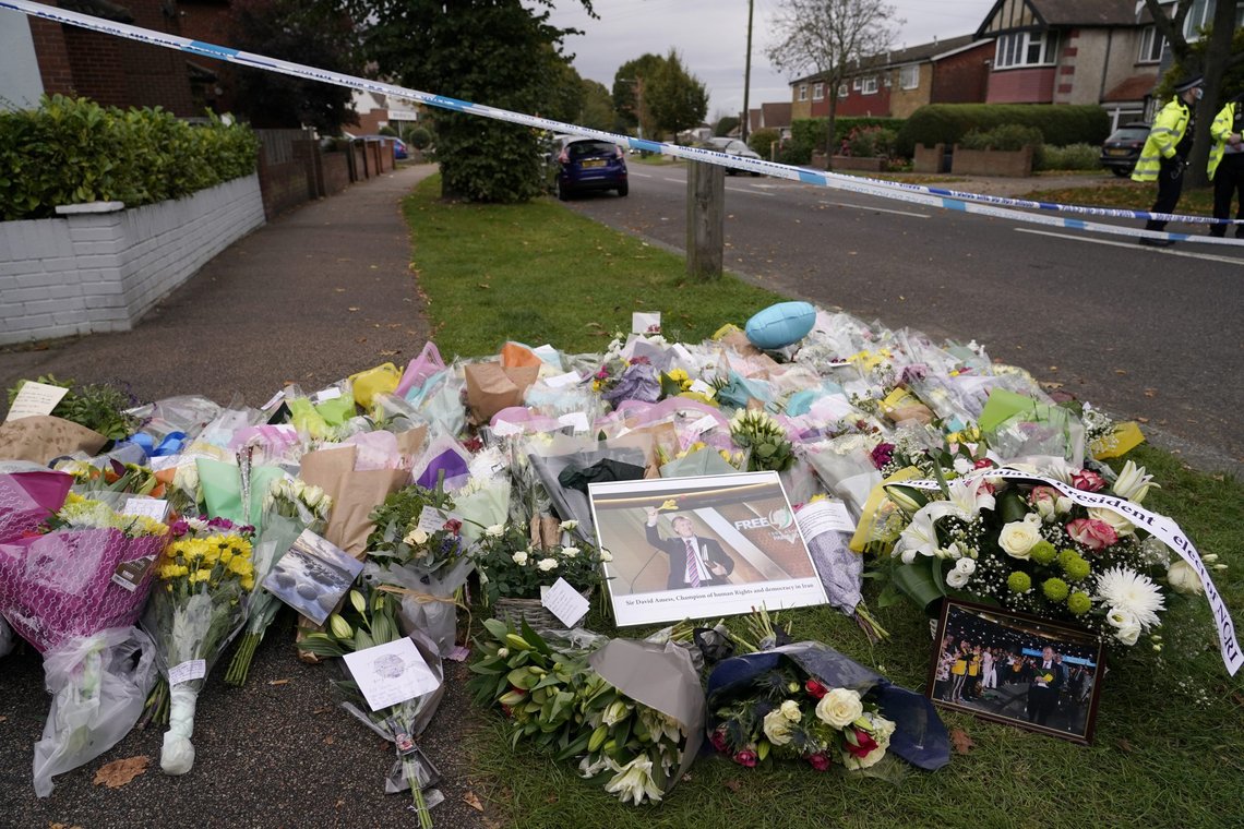 David Amess ble drept fredag 15. oktober av en jihadist. (AP Photo/Alberto Pezzali) David Amess ble drept fredag 15. oktober av en jihadist. (AP Photo/Alberto Pezzali)