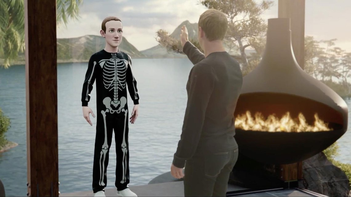 Fremtiden, ifølge Facebook-sjef Mark Zuckerberg. Skjermdump video/Facebook Fremtiden, ifølge Facebook-sjef Mark Zuckerberg. Skjermdump video/Facebook