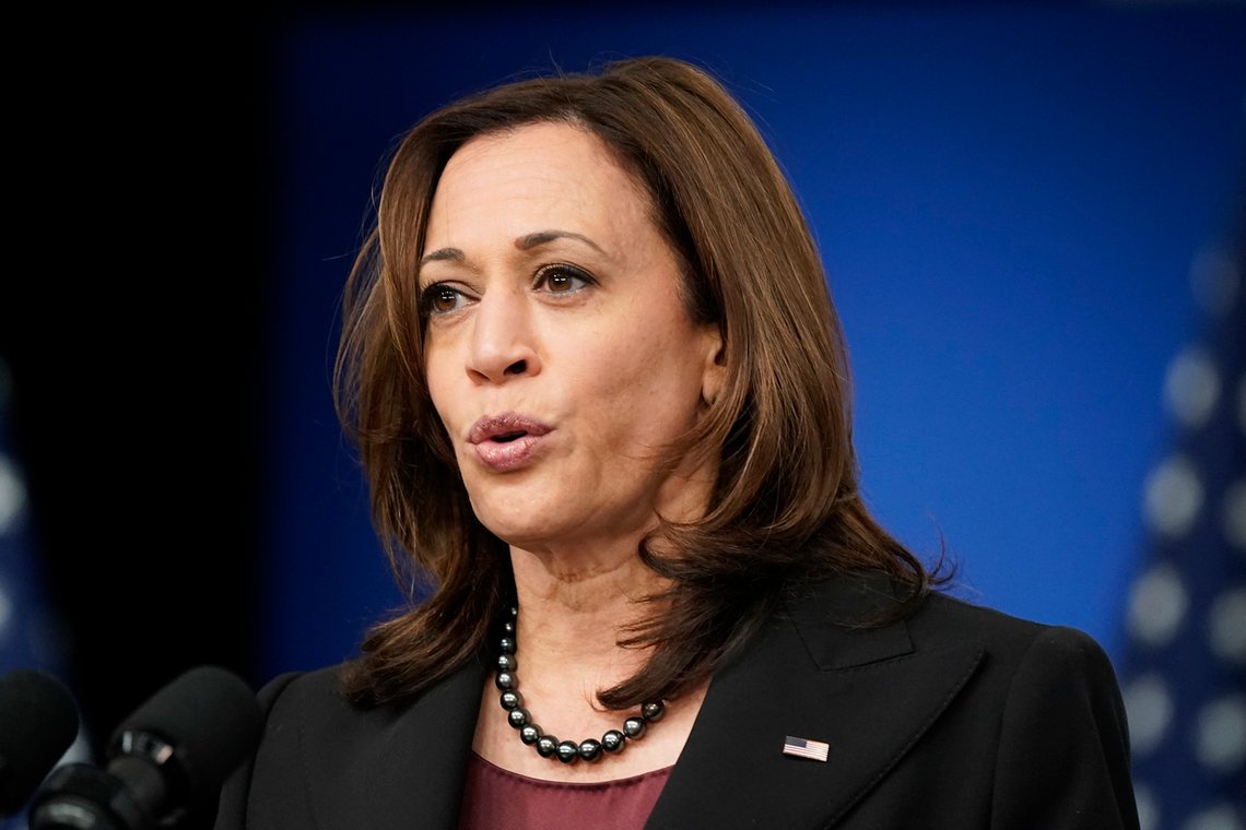 USAs visepresident Kamala Harris. Foto: AP /Patrick Semansky/ NTB USAs visepresident Kamala Harris. Foto: AP /Patrick Semansky/ NTB