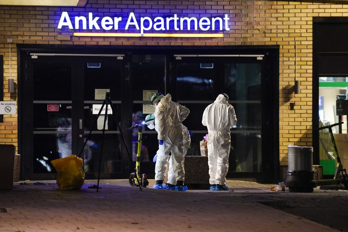 En mann døde onsdag etter å ha blitt knivstukket ved Anker Apartment på Rodeløkka i Oslo. Nå er en mann pågrepet og siktet for drapet. Foto: Terje Bendiksby / NTB En mann døde onsdag etter å ha blitt knivstukket ved Anker Apartment på Rodeløkka i Oslo. Nå er en mann pågrepet og siktet for drapet. Foto: Terje Bendiksby / NTB