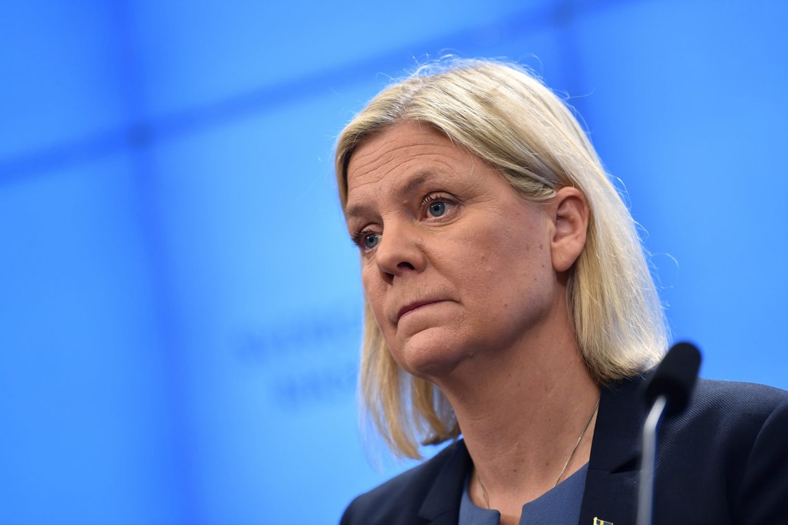 Magdalena Andersson var Sveriges statsminister i sju timer før hun gikk av.
Foto: Pontus Lundahl / TT / AP /NTB Magdalena Andersson var Sveriges statsminister i sju timer før hun gikk av.
Foto: Pontus Lundahl / TT / AP /NTB