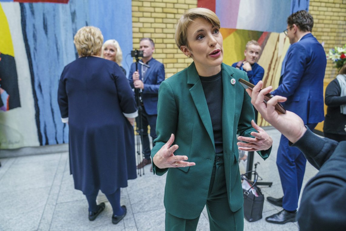 Kari Elisabeth Kaski (SV) vil gi nordmenn over 17 år under en viss inntektsgrense en «grønn folkebonus». Foto: Stian Lysberg Solum / NTB Kari Elisabeth Kaski (SV) vil gi nordmenn over 17 år under en viss inntektsgrense en «grønn folkebonus». Foto: Stian Lysberg Solum / NTB