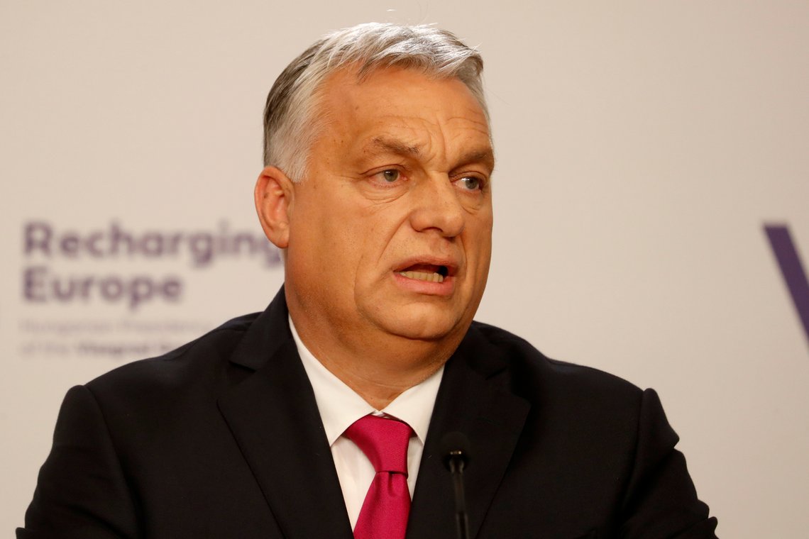 Ungarns statsminister Viktor Orbán. Foto: Laszlo Balogh / AP / NTB Ungarns statsminister Viktor Orbán. Foto: Laszlo Balogh / AP / NTB