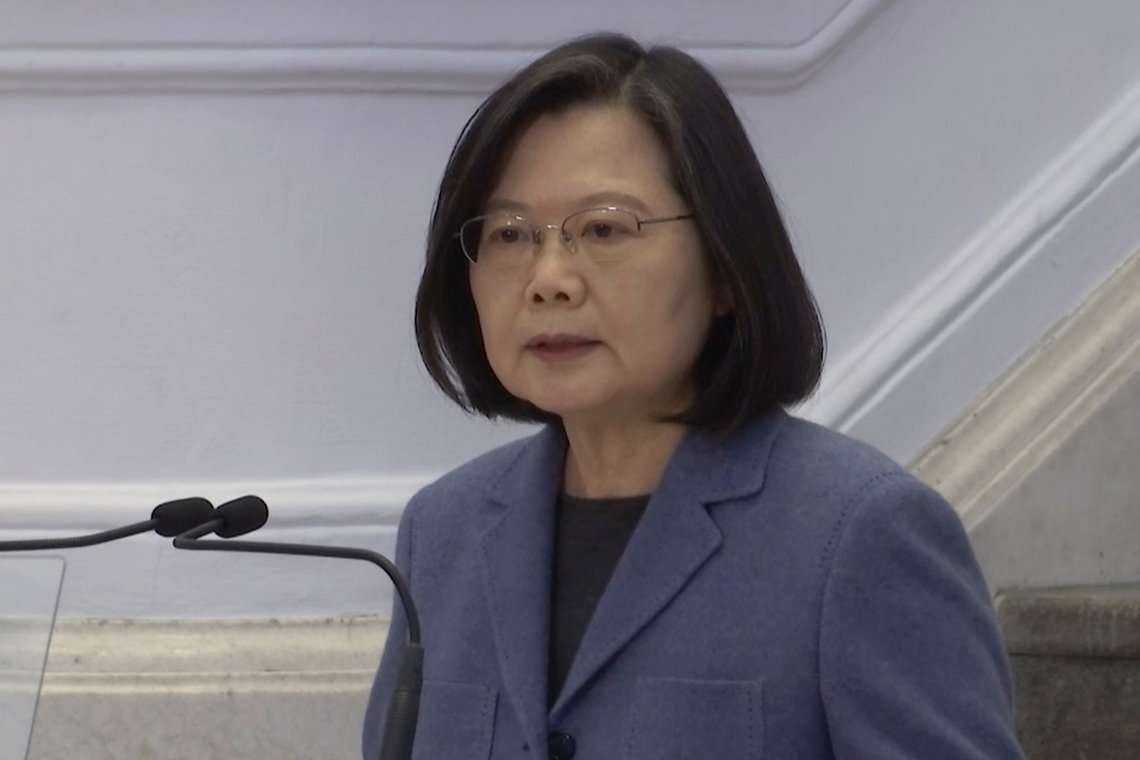 President Tsai-Ing har grunn til å være bekymret. Foto: Wu Taijing)/AP/NTB President Tsai-Ing har grunn til å være bekymret. Foto: Wu Taijing)/AP/NTB