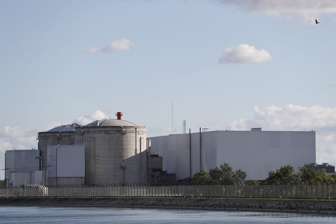 The nuclear power plant of Fessenheim, eastern France, is pictured Monday June 29, 2020. Nuclear workers lamented the switching off Monday of France's oldest nuclear reactor, a closure celebrated by anti-nuclear campaigners. The last of two 900-megawatt reactors at Fessenheim was being powered down and taken off line overnight, part of a policy shift to reduce France's world-leading dependence on nuclear power. (AP Photo/Jean-Francois Badias) The nuclear power plant of Fessenheim, eastern France, is pictured Monday June 29, 2020. Nuclear workers lamented the switching off Monday of France's oldest nuclear reactor, a closure celebrated by anti-nuclear campaigners. The last of two 900-megawatt reactors at Fessenheim was being powered down and taken off line overnight, part of a policy shift to reduce France's world-leading dependence on nuclear power. (AP Photo/Jean-Francois Badias)
