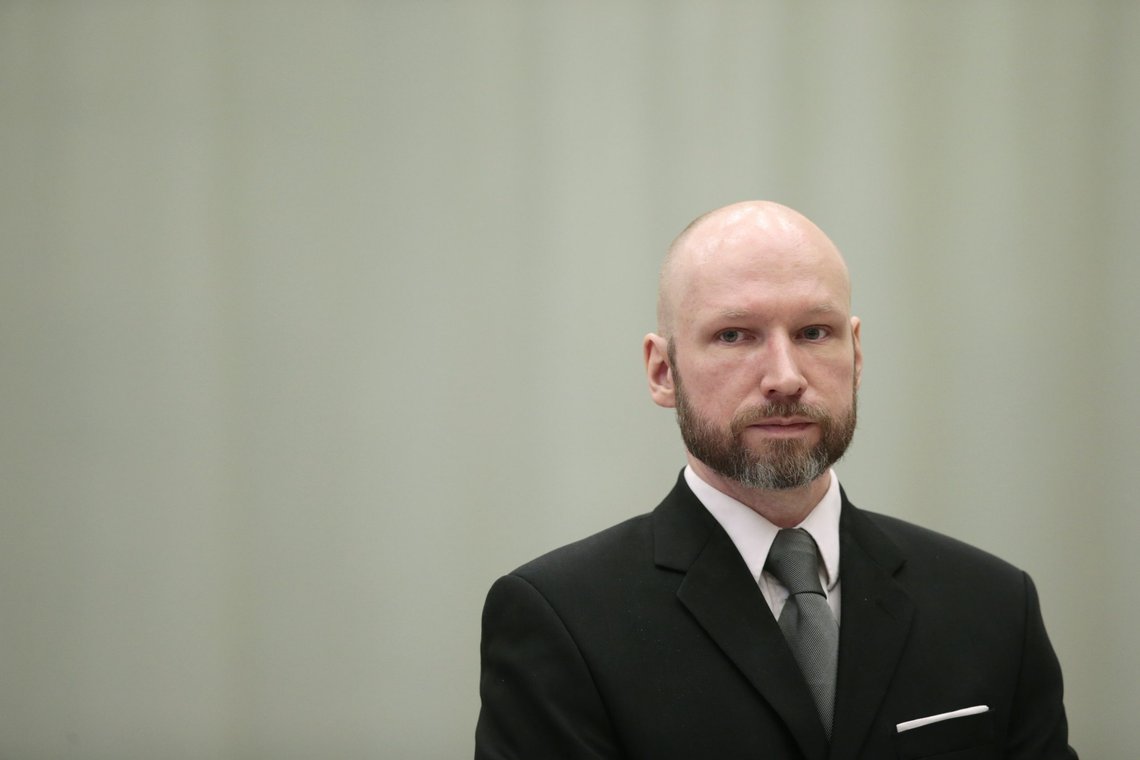 Fra saken om soningsforholdene i fengslet i januar 2017, som Breivik tapte. Foto: Lise Åserud / NTB Fra saken om soningsforholdene i fengslet i januar 2017, som Breivik tapte. Foto: Lise Åserud / NTB