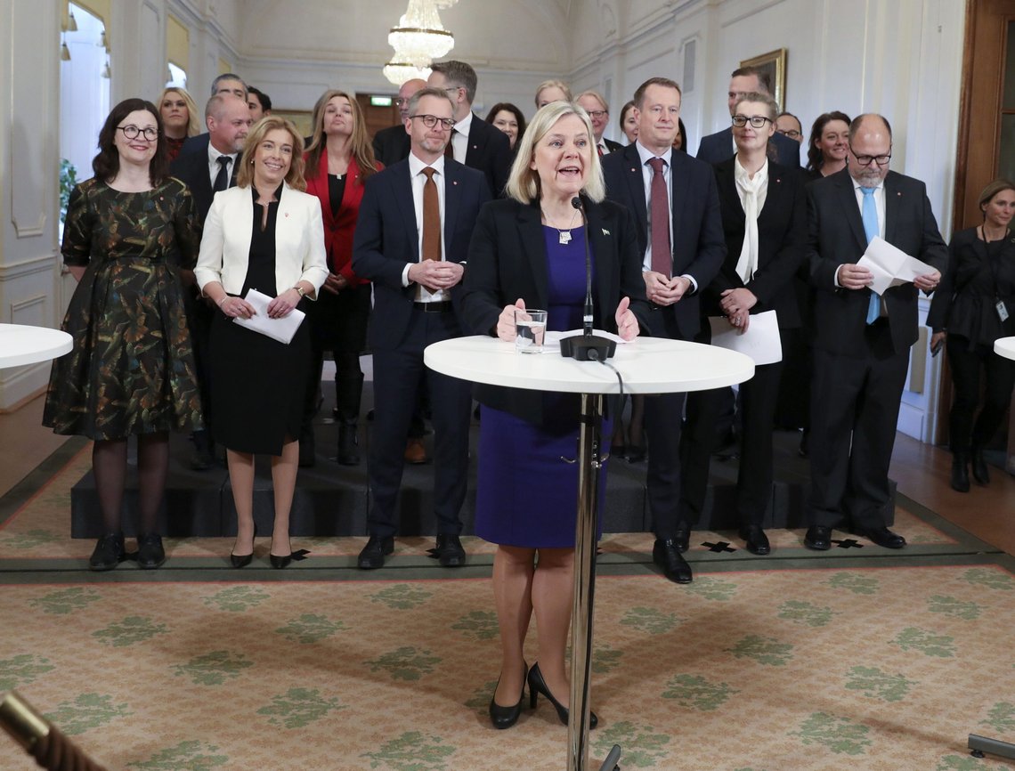 Da Magdalena Andersson utnevnte sin regjering, var ikke kompetanse hovedkriteriet for rekruttering.
Foto: Sören Andersson TT / AP / NTB Da Magdalena Andersson utnevnte sin regjering, var ikke kompetanse hovedkriteriet for rekruttering.
Foto: Sören Andersson TT / AP / NTB
