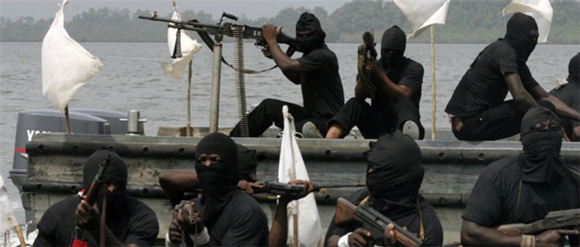 Vestafrikanske pirater, 2019; Foto: ISS Africa) Vestafrikanske pirater, 2019; Foto: ISS Africa)