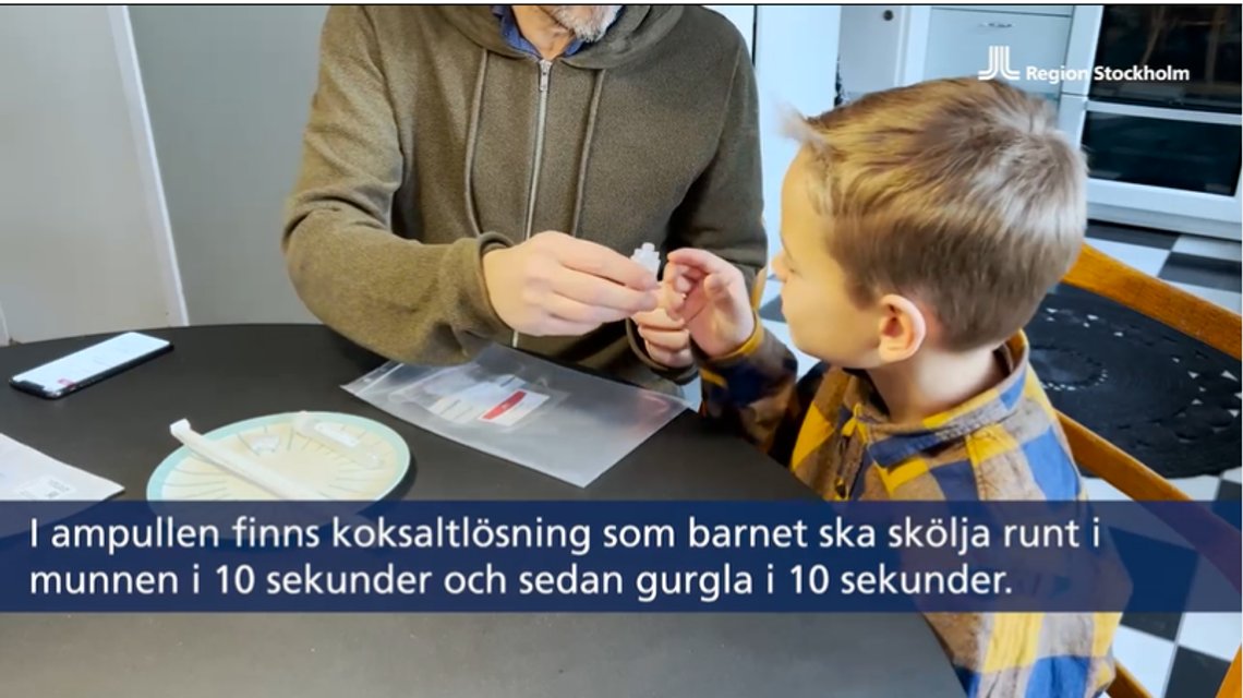 Bioanalytikere har funnet mikroorganismer i testsett for svenske skolebarn.
Foto: Skjermdump video 1177 Region Stockholm Bioanalytikere har funnet mikroorganismer i testsett for svenske skolebarn.
Foto: Skjermdump video 1177 Region Stockholm