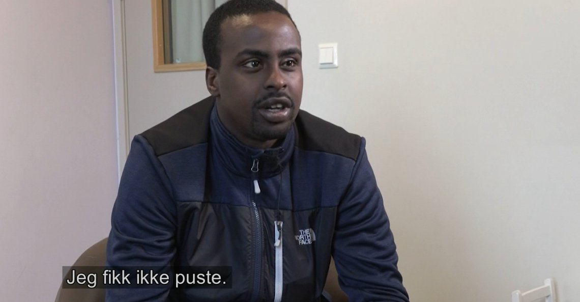 Qadar Osman Abdi var utvist fra Storbritannia etter å ha sonet en dom for utpressing da han ble siktet i en omfattende narkotikasak i Norge. (Skjermdump, TV 2 Nyhetene) Qadar Osman Abdi var utvist fra Storbritannia etter å ha sonet en dom for utpressing da han ble siktet i en omfattende narkotikasak i Norge. (Skjermdump, TV 2 Nyhetene)