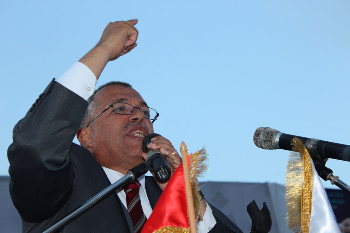 Det islamske partiet Ennahdas tidligere justisminister Noureddine Bhiri er mistenkt for terror. Foto: Ennahda / Wikimedia Commons Det islamske partiet Ennahdas tidligere justisminister Noureddine Bhiri er mistenkt for terror. Foto: Ennahda / Wikimedia Commons