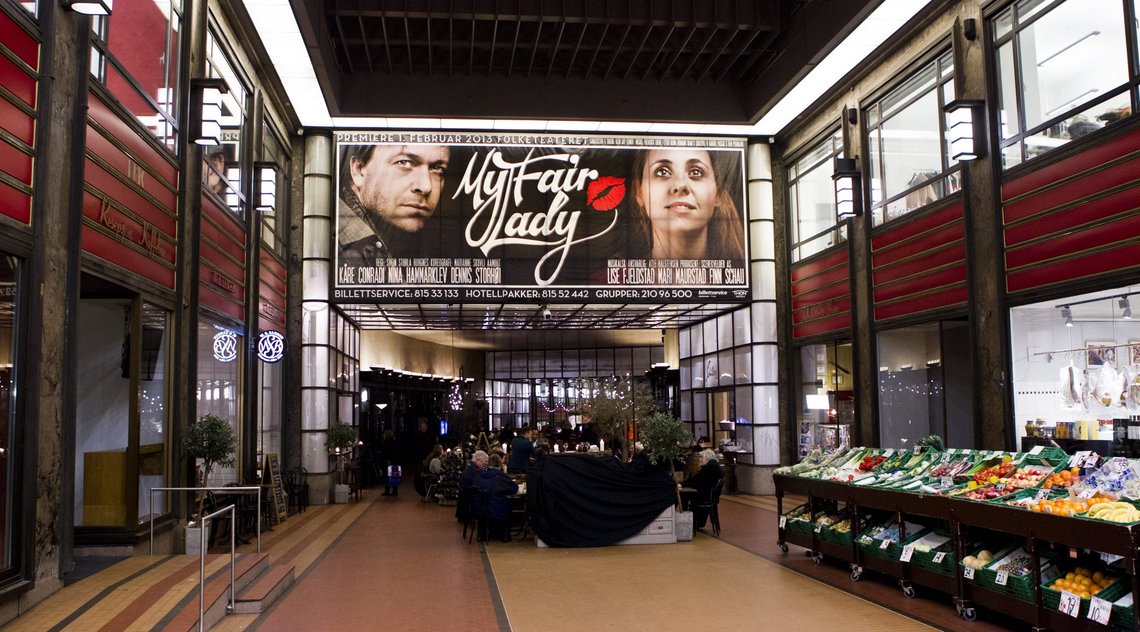 Folketeatret, her i forbindelse med premieren på «My Fair Lady». Scenekvelder, som produserer musikaler for Folketeatret, mener 200 tilskuere i praksis er ingenting. Foto: Vegard Grøtt / NTB Folketeatret, her i forbindelse med premieren på «My Fair Lady». Scenekvelder, som produserer musikaler for Folketeatret, mener 200 tilskuere i praksis er ingenting. Foto: Vegard Grøtt / NTB
