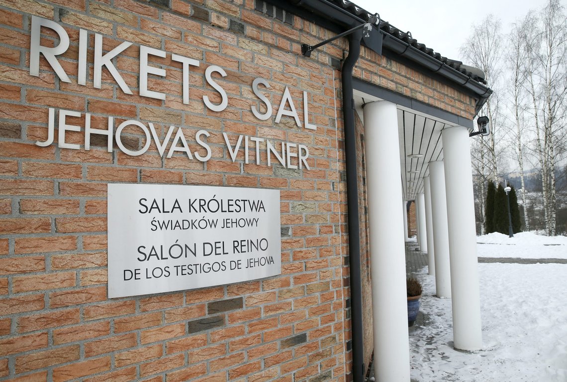 Jehovas vitner driver forsamlingshuset «Rikets sal». Foto: Terje Pedersen / NTB Jehovas vitner driver forsamlingshuset «Rikets sal». Foto: Terje Pedersen / NTB