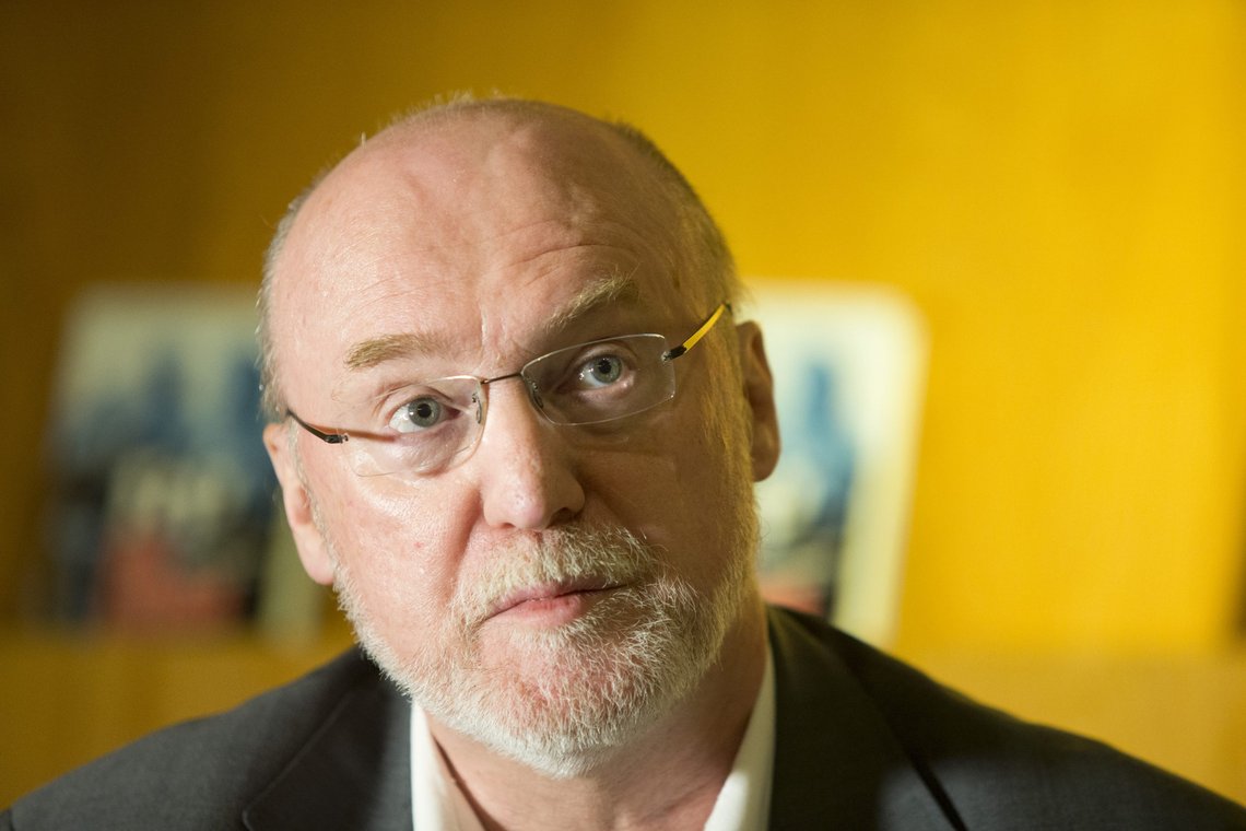 Oslo 20160927.
Bernt Aardal, under presentasjonen av Gunnar Ringheim sin bok om Frp som ble presentert tirsdag.
Foto: Terje Bendiksby / NTB Oslo 20160927.
Bernt Aardal, under presentasjonen av Gunnar Ringheim sin bok om Frp som ble presentert tirsdag.
Foto: Terje Bendiksby / NTB