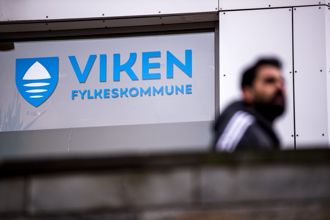 Oslo 20220131.
Viken fylkeskommune logo.
Foto: Javad Parsa / NTB Oslo 20220131.
Viken fylkeskommune logo.
Foto: Javad Parsa / NTB