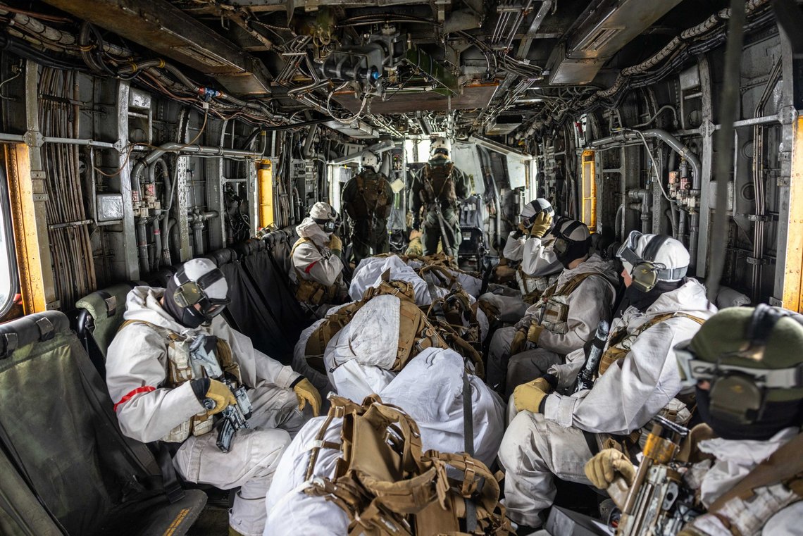 Fra øvelsen Cold Response. Foto: Philip Linder/Forsvaret Fra øvelsen Cold Response. Foto: Philip Linder/Forsvaret