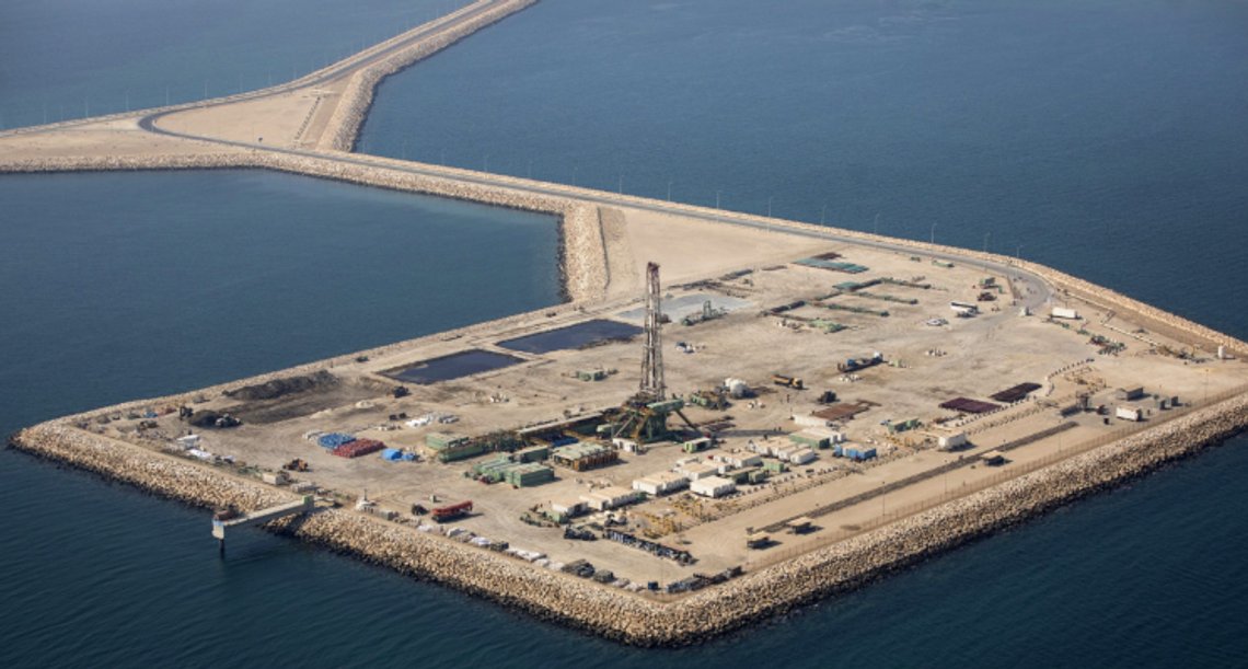 Den persiske bukt er et historisk minefelt. Nu krangler Iran og Saudi-Arabia/Kuwait om omstridt gassfelt. Foto: Energy Iran Den persiske bukt er et historisk minefelt. Nu krangler Iran og Saudi-Arabia/Kuwait om omstridt gassfelt. Foto: Energy Iran