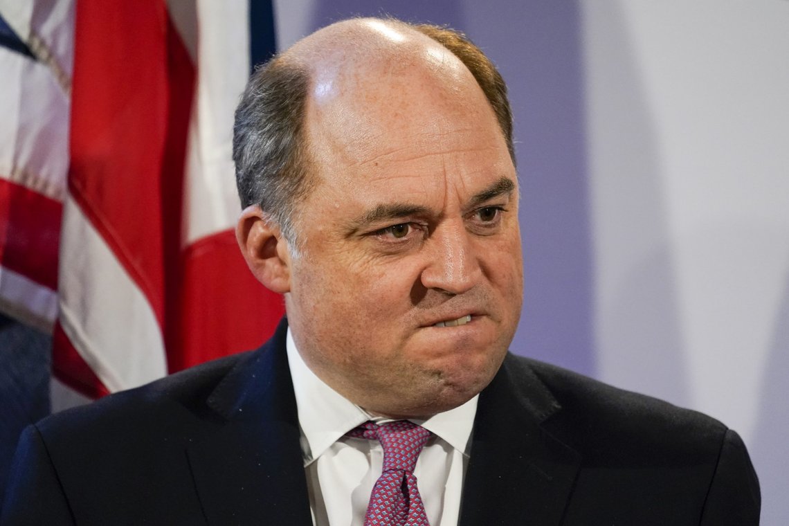 Britain's Defense Secretary Ben Wallace speaks during the conference of defense ministers, at Belvoir Castle, in Grantham, England on Tuesday, Feb. 22, 2022. The session of the Joint Expeditionary Force comes amid rising tensions on Ukraine's border with Russia. (AP Photo/Alberto Pezzali) Britain's Defense Secretary Ben Wallace speaks during the conference of defense ministers, at Belvoir Castle, in Grantham, England on Tuesday, Feb. 22, 2022. The session of the Joint Expeditionary Force comes amid rising tensions on Ukraine's border with Russia. (AP Photo/Alberto Pezzali)
