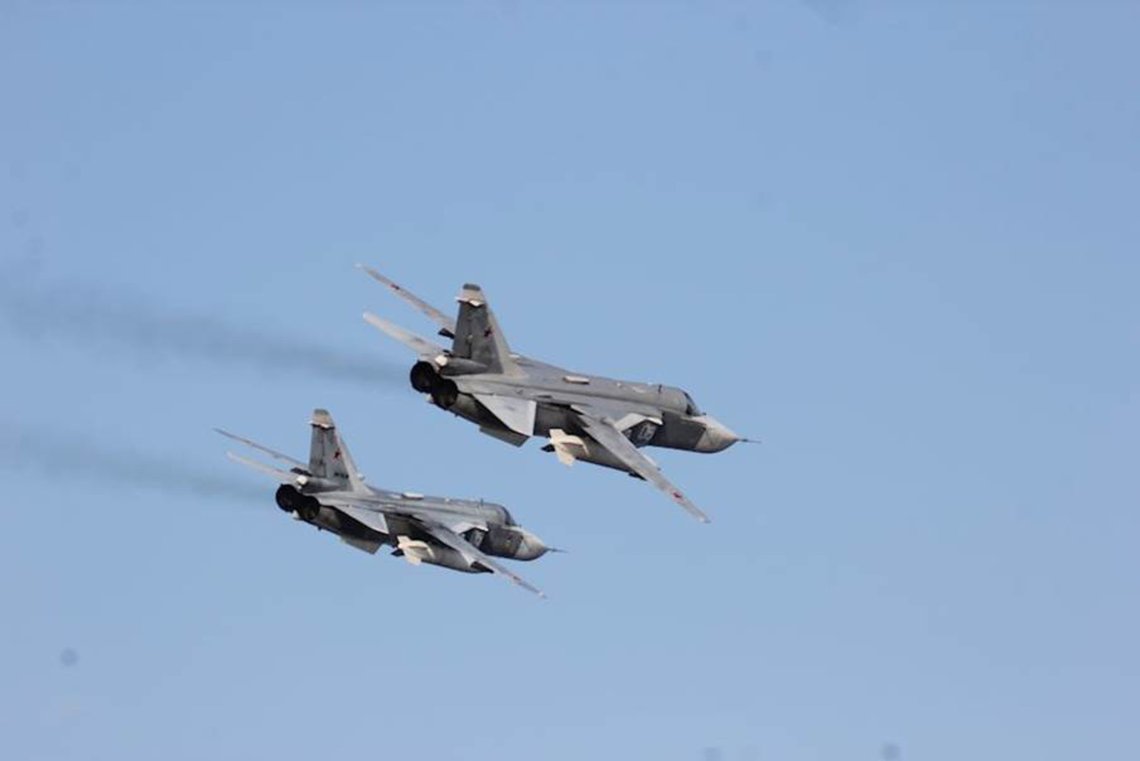 To fly av typen Sukhoi 24 krenket svenskt luftrom, og skal ha vært bevæpnet med kjernevåpen, ifølge TV4. Illustrasjonsfoto: US Navy/ REX/ NTB To fly av typen Sukhoi 24 krenket svenskt luftrom, og skal ha vært bevæpnet med kjernevåpen, ifølge TV4. Illustrasjonsfoto: US Navy/ REX/ NTB
