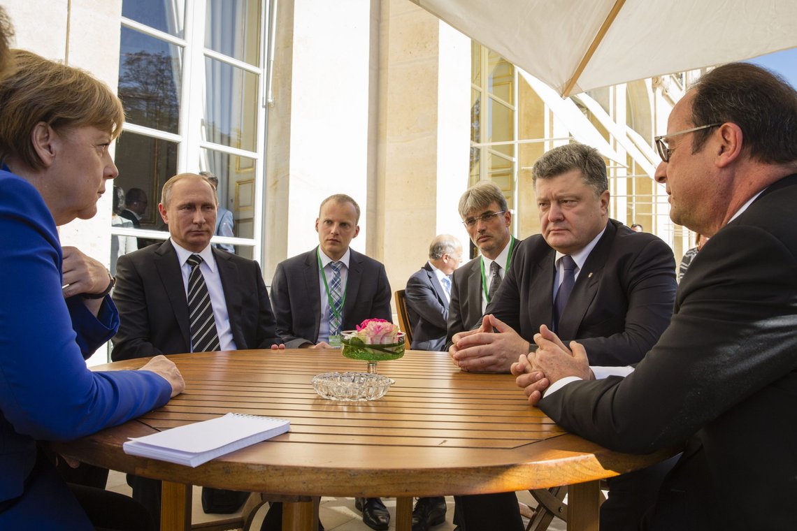 Forhandlinger mellom Russland og europeiske land i 2015. Foto: Mikhail Palinchak / AP Photo / NTB Forhandlinger mellom Russland og europeiske land i 2015. Foto: Mikhail Palinchak / AP Photo / NTB