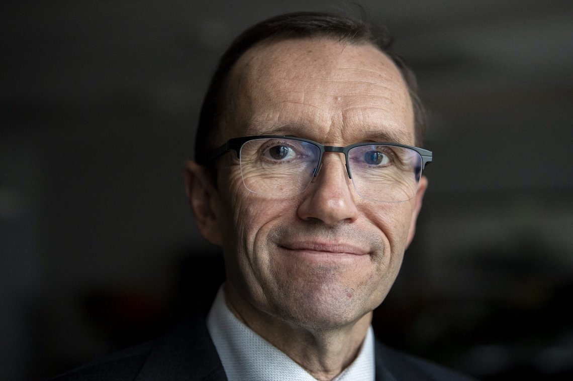 Oslo 20211019.
Portrett av Klima-og miljøminister Espen Barth-Eide (Ap) i samband med et intervju på Klima- og miljødepartementet i Oslo.
Foto: Annika Byrde / NTB Oslo 20211019.
Portrett av Klima-og miljøminister Espen Barth-Eide (Ap) i samband med et intervju på Klima- og miljødepartementet i Oslo.
Foto: Annika Byrde / NTB