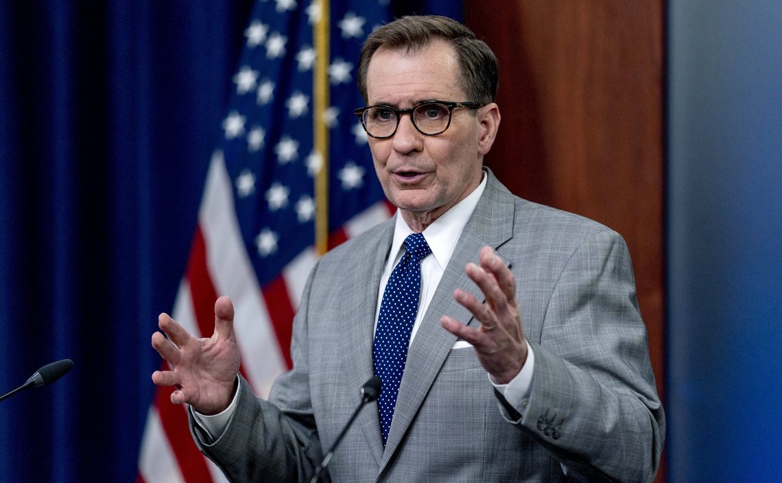 Pentagon spokesman John Kirby speaks during a briefing at the Pentagon in Washington, Monday, March 7, 2022. (AP Photo/Andrew Harnik) Pentagon spokesman John Kirby speaks during a briefing at the Pentagon in Washington, Monday, March 7, 2022. (AP Photo/Andrew Harnik)