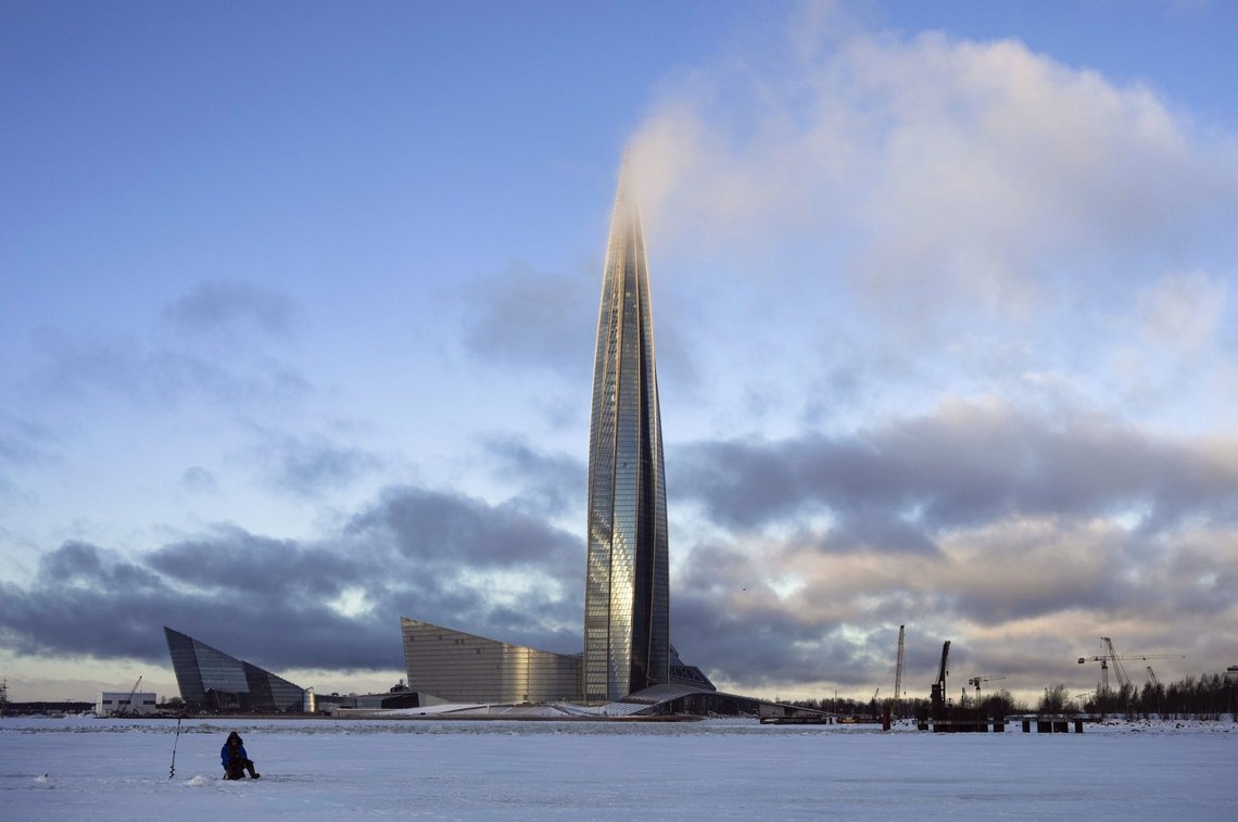A man fishes on the ice of Finnish Gulf next to the business tower Lakhta Centre, the headquarters of Russian gas monopoly Gazprom covered by clouds in St. Petersburg, Russia, on Jan. 13, 2022. European governments are scrambling to reduce their energy dependency on Russia and bracing for potential disruption to critical natural gas supplies as the war in Ukraine sends prices to record highs. Natural gas prices hit a new record high Thursday as restrictions on oil and gas supplies — either through Western sanctions or Russian retaliation — was increasingly treated as a possibility on the eighth day of the war.(AP Photo/Dmitri Lovetsky) A man fishes on the ice of Finnish Gulf next to the business tower Lakhta Centre, the headquarters of Russian gas monopoly Gazprom covered by clouds in St. Petersburg, Russia, on Jan. 13, 2022. European governments are scrambling to reduce their energy dependency on Russia and bracing for potential disruption to critical natural gas supplies as the war in Ukraine sends prices to record highs. Natural gas prices hit a new record high Thursday as restrictions on oil and gas supplies — either through Western sanctions or Russian retaliation — was increasingly treated as a possibility on the eighth day of the war.(AP Photo/Dmitri Lovetsky)