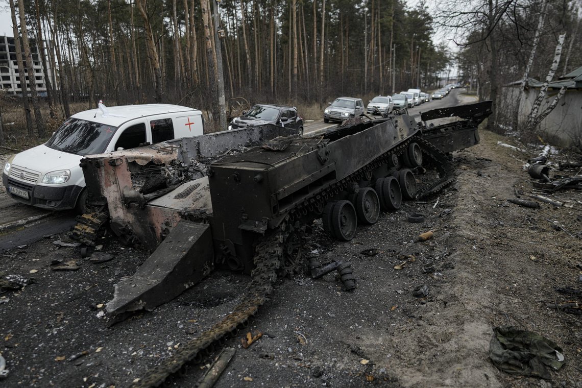 Som andre russiske enheter, har styrker fra grensen med Norge lidd store tap i Ukraina. Foto: Vadim Ghirda, AP / NTB. Som andre russiske enheter, har styrker fra grensen med Norge lidd store tap i Ukraina. Foto: Vadim Ghirda, AP / NTB.