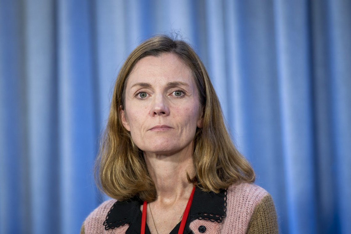 Oslo 20210222.
FFI-forsker Kari Røren Strand presenterer Forsvarets undersøkelse om mobbing og seksuell trakassering.
Foto: Heiko Junge / NTB Oslo 20210222.
FFI-forsker Kari Røren Strand presenterer Forsvarets undersøkelse om mobbing og seksuell trakassering.
Foto: Heiko Junge / NTB