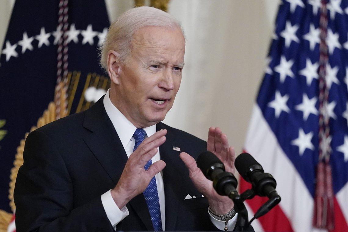USAs president Joe Biden har godkjent forsendelse av panservernraketter til Ukraina. Foto: Carolyn Kaster, AP / NTB. USAs president Joe Biden har godkjent forsendelse av panservernraketter til Ukraina. Foto: Carolyn Kaster, AP / NTB.