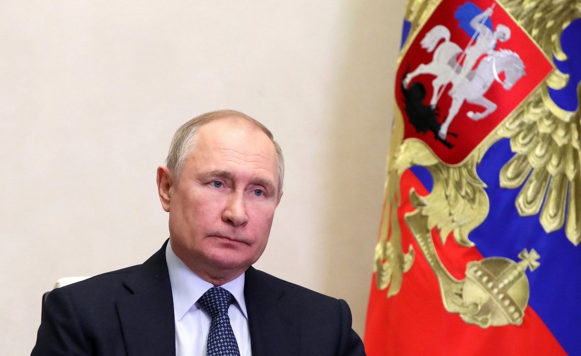 Russlands president Vladimir Putin. Foto: Mikhail Klimentyev, Sputnik, Kremlin Pool Photo via AP / NTB Russlands president Vladimir Putin. Foto: Mikhail Klimentyev, Sputnik, Kremlin Pool Photo via AP / NTB