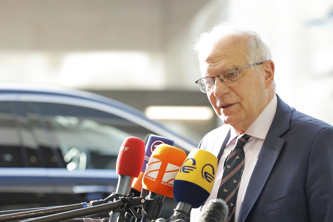EUs utenrikssjef Josep Borrell beskylder Russland for å skape sult i verden. Foto: Olivier Matthys / AP Photo / NTB EUs utenrikssjef Josep Borrell beskylder Russland for å skape sult i verden. Foto: Olivier Matthys / AP Photo / NTB