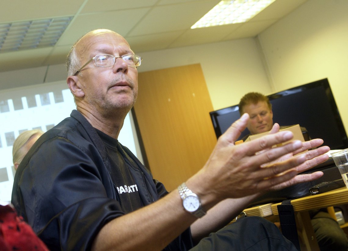 OSLO 20090616: AKP m-l åpner sitt arkiv og legger det ut på internett. Nettsidene ble presentert av to tidligere ledere av partiet, Pål Steigan (bildet) og Jorun Gulbrandsen.
Foto: Morten Holm / NTB OSLO 20090616: AKP m-l åpner sitt arkiv og legger det ut på internett. Nettsidene ble presentert av to tidligere ledere av partiet, Pål Steigan (bildet) og Jorun Gulbrandsen.
Foto: Morten Holm / NTB
