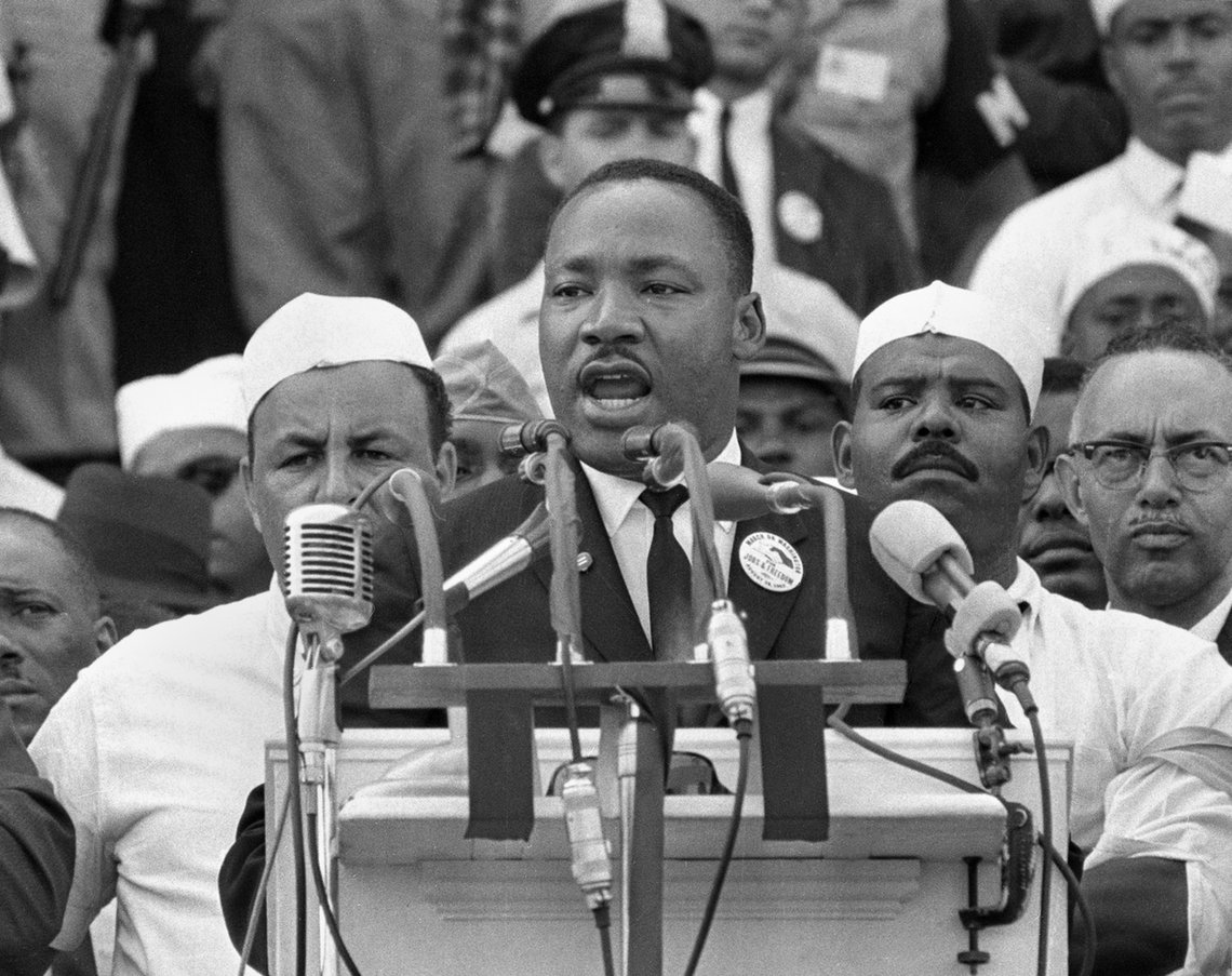 Martin Luther King Jr. hadde en drøm om et fargeblindt samfunn. I dag ville han blitt anklaget for rasisme. Foto: AP/ NTB Martin Luther King Jr. hadde en drøm om et fargeblindt samfunn. I dag ville han blitt anklaget for rasisme. Foto: AP/ NTB
