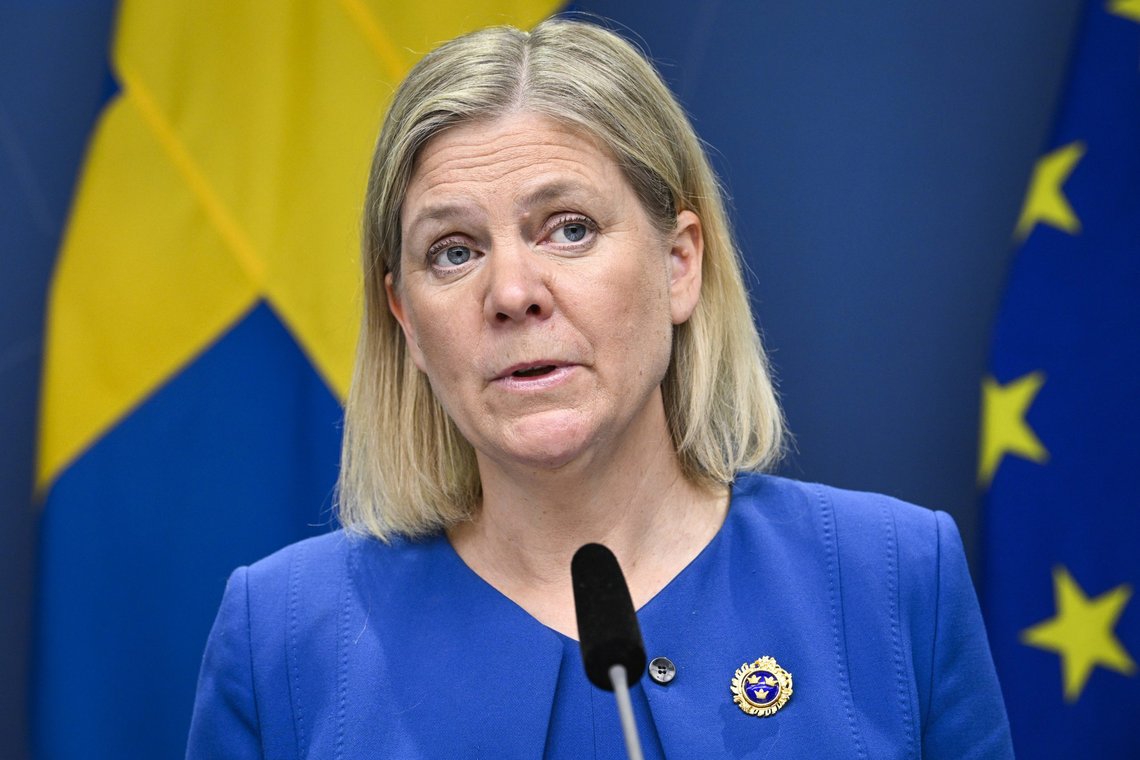 Sveriges statsminister Magdalena Andersson har undertegnet søknaden om medlemskap i Nato, melder svenske medier. Foto: Henrik Montgomery / AP / NTB Sveriges statsminister Magdalena Andersson har undertegnet søknaden om medlemskap i Nato, melder svenske medier. Foto: Henrik Montgomery / AP / NTB