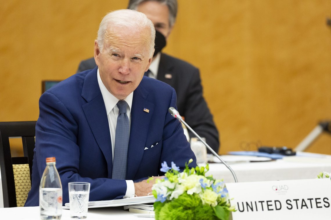 USAs president Joe Biden forsøkte å rydde opp i egne kommentarer tirsdag. Foto: Yuichi Yamazaki/Pool Photo via AP/NTB USAs president Joe Biden forsøkte å rydde opp i egne kommentarer tirsdag. Foto: Yuichi Yamazaki/Pool Photo via AP/NTB