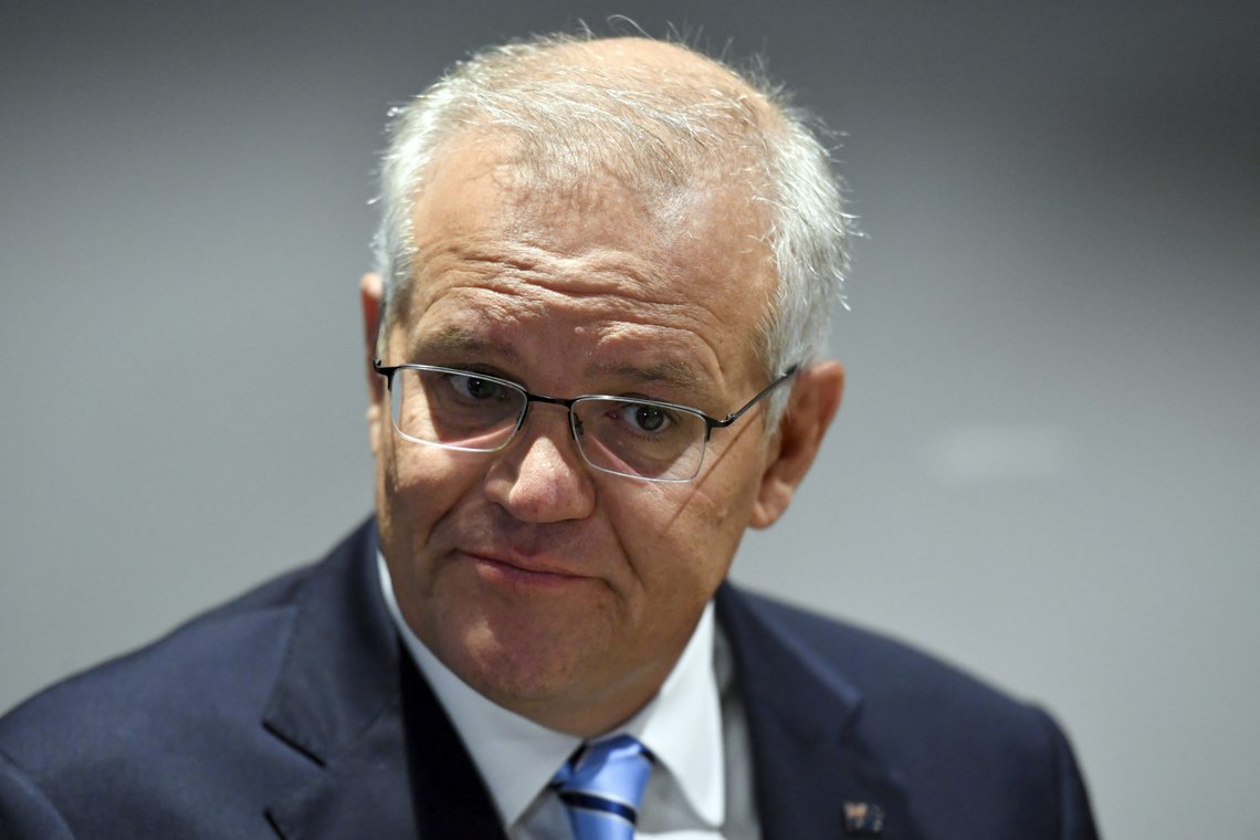 Salomonøyenes sikkerhetsavtale med Kina har blitt en het potet for Australias statsminister Scott Morrison før valget. Han lover at landet vil samarbeide med allierte for å forhindre at Kina etablerer en militærbase på øygruppa. Foto: Mick Tsikas / AAP Image via AP / NTB Salomonøyenes sikkerhetsavtale med Kina har blitt en het potet for Australias statsminister Scott Morrison før valget. Han lover at landet vil samarbeide med allierte for å forhindre at Kina etablerer en militærbase på øygruppa. Foto: Mick Tsikas / AAP Image via AP / NTB