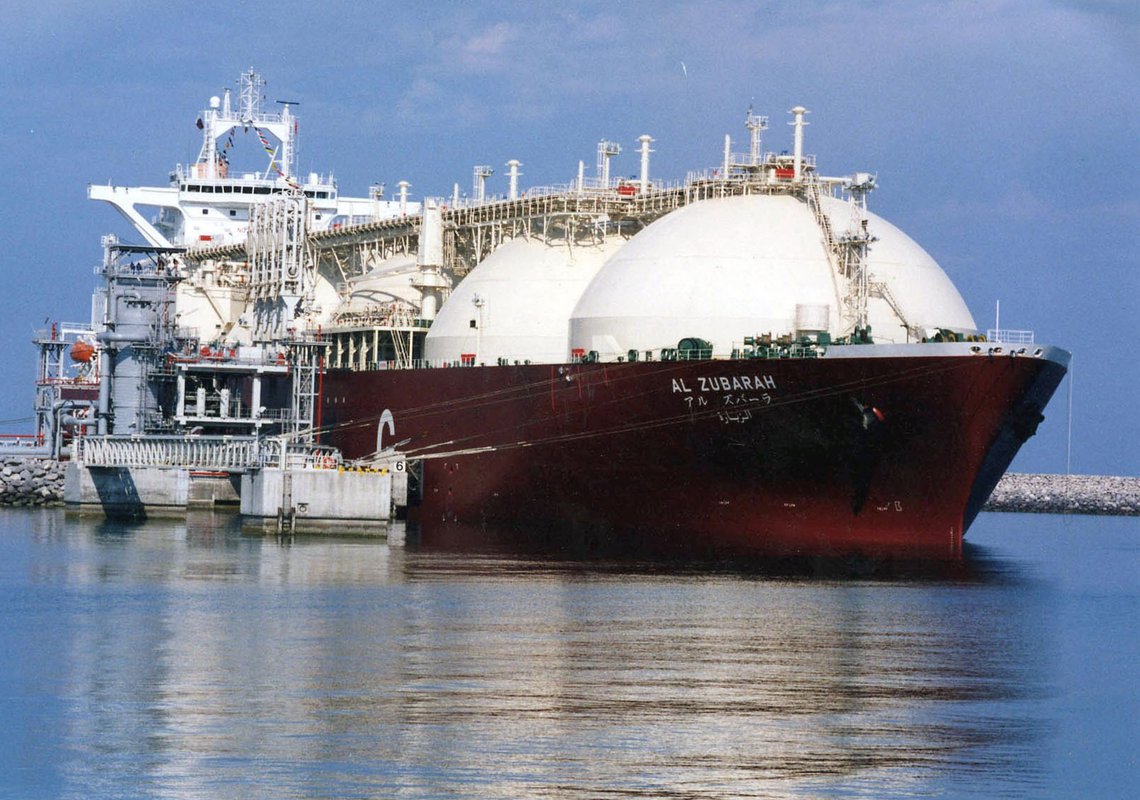 FILE - This undated file photo shows a Qatari liquid natural gas (LNG) tanker ship being loaded up with LNG at Raslaffans Sea Port, northern Qatar. With gas reserves dropping and concerns a war could interrupt flows from Russia, the focus now is getting gas from the United States, Qatar, Algeria and elsewhere until renewables catch up. And environmentalists fear making that even a short-term priority could set back Europe's climate goals. (AP Photo, File) FILE - This undated file photo shows a Qatari liquid natural gas (LNG) tanker ship being loaded up with LNG at Raslaffans Sea Port, northern Qatar. With gas reserves dropping and concerns a war could interrupt flows from Russia, the focus now is getting gas from the United States, Qatar, Algeria and elsewhere until renewables catch up. And environmentalists fear making that even a short-term priority could set back Europe's climate goals. (AP Photo, File)