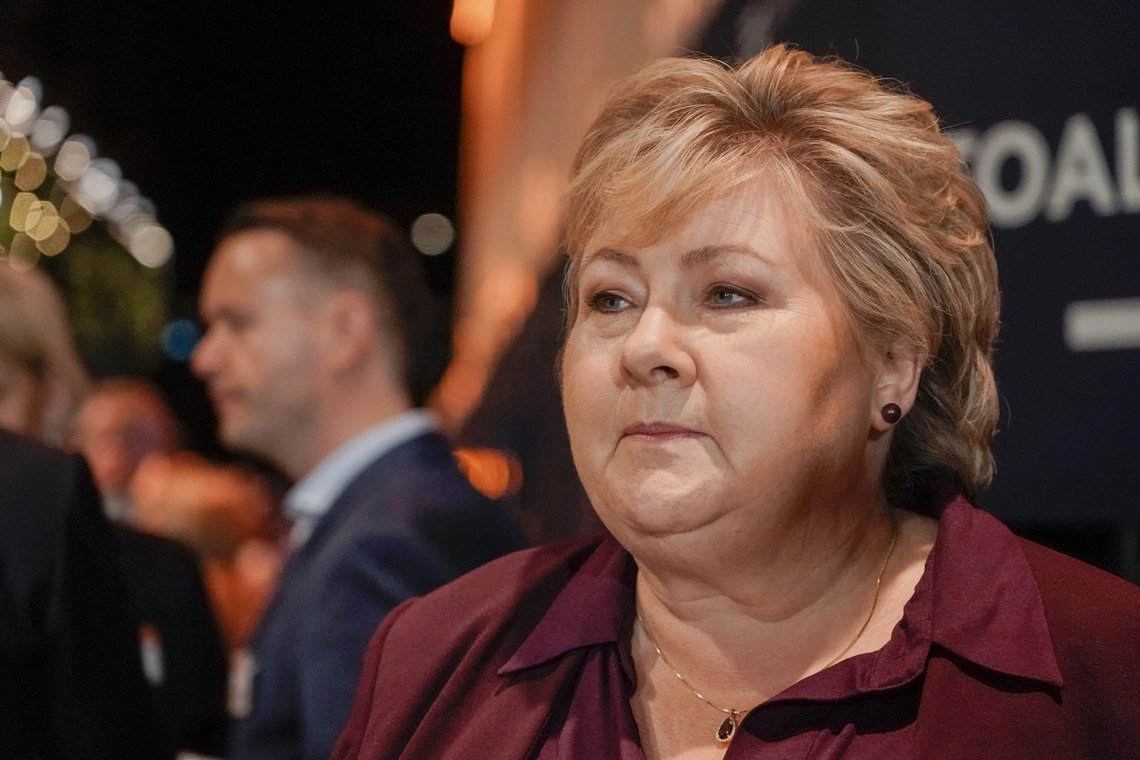 Oslo 20220512.
Høyre leder Erna Solberg på årskonferansen til NHO.
Foto: Terje Pedersen / NTB Oslo 20220512.
Høyre leder Erna Solberg på årskonferansen til NHO.
Foto: Terje Pedersen / NTB