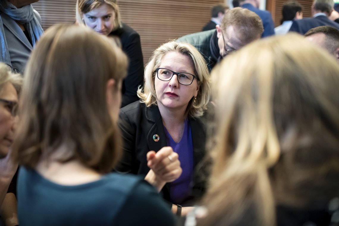 Tysklands utviklingsminister Svenja Schulze advarer mot en forverret sult i verden.
Foto: Bernd von Jutrczenka / DPA / AP / NTB Tysklands utviklingsminister Svenja Schulze advarer mot en forverret sult i verden.
Foto: Bernd von Jutrczenka / DPA / AP / NTB