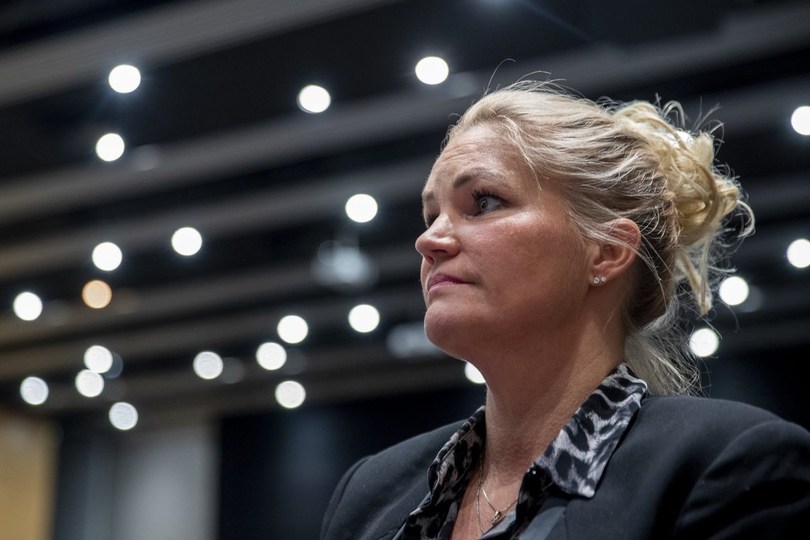 Gardermoen 20201024.
Cecilie Lyngby er lederkandidater på landsmøtet til Folkeaksjonen nei til bompenger FNB på Gardermoen.
Foto: Terje Pedersen / NTB Gardermoen 20201024.
Cecilie Lyngby er lederkandidater på landsmøtet til Folkeaksjonen nei til bompenger FNB på Gardermoen.
Foto: Terje Pedersen / NTB