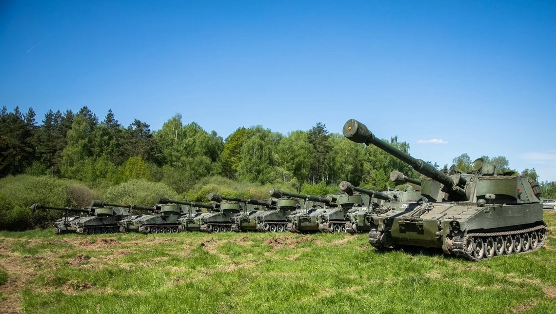 Norge har donert 22 artilleriskyts av typen M109 med utstyr og reservedeler. Foto: Frederik Ringnes, Forsvaret Norge har donert 22 artilleriskyts av typen M109 med utstyr og reservedeler. Foto: Frederik Ringnes, Forsvaret