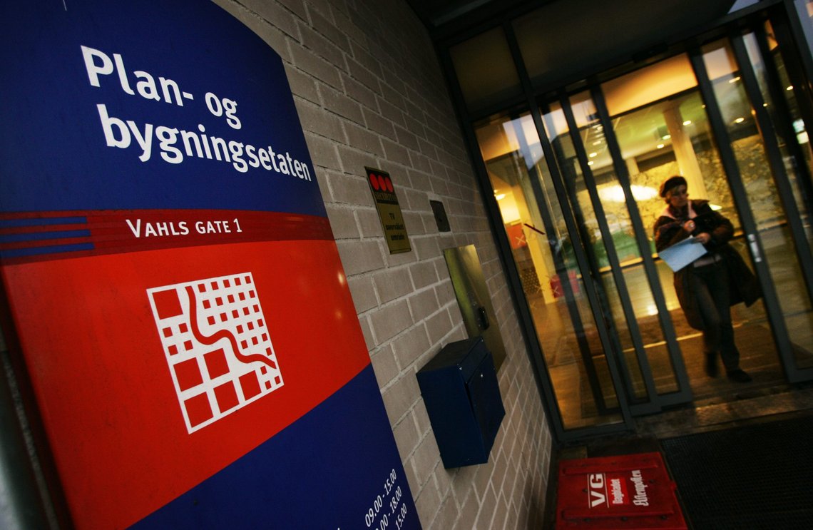 Inngangen til Plan- og bygningsetaten i Oslo. Foto: Erlend Aas / NTB Inngangen til Plan- og bygningsetaten i Oslo. Foto: Erlend Aas / NTB