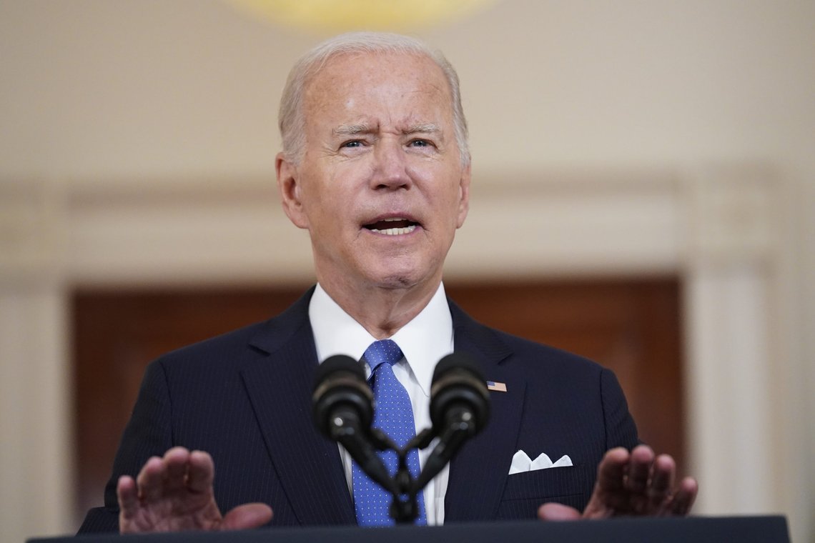 President Joe Biden snakker tull igjen. Foto: AP/Andrew Harnik President Joe Biden snakker tull igjen. Foto: AP/Andrew Harnik