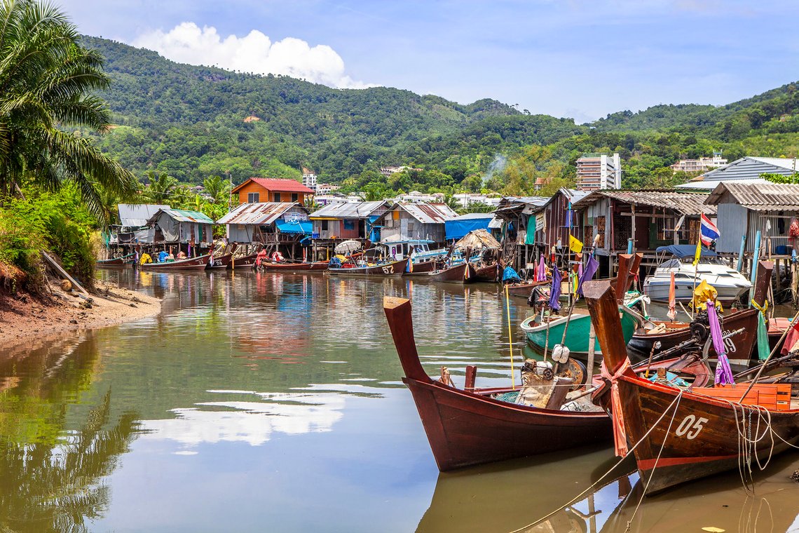 Fra fiskernes landsby i Patong, Phuket. Foto: Document / Arnt Jensvoll Fra fiskernes landsby i Patong, Phuket. Foto: Document / Arnt Jensvoll