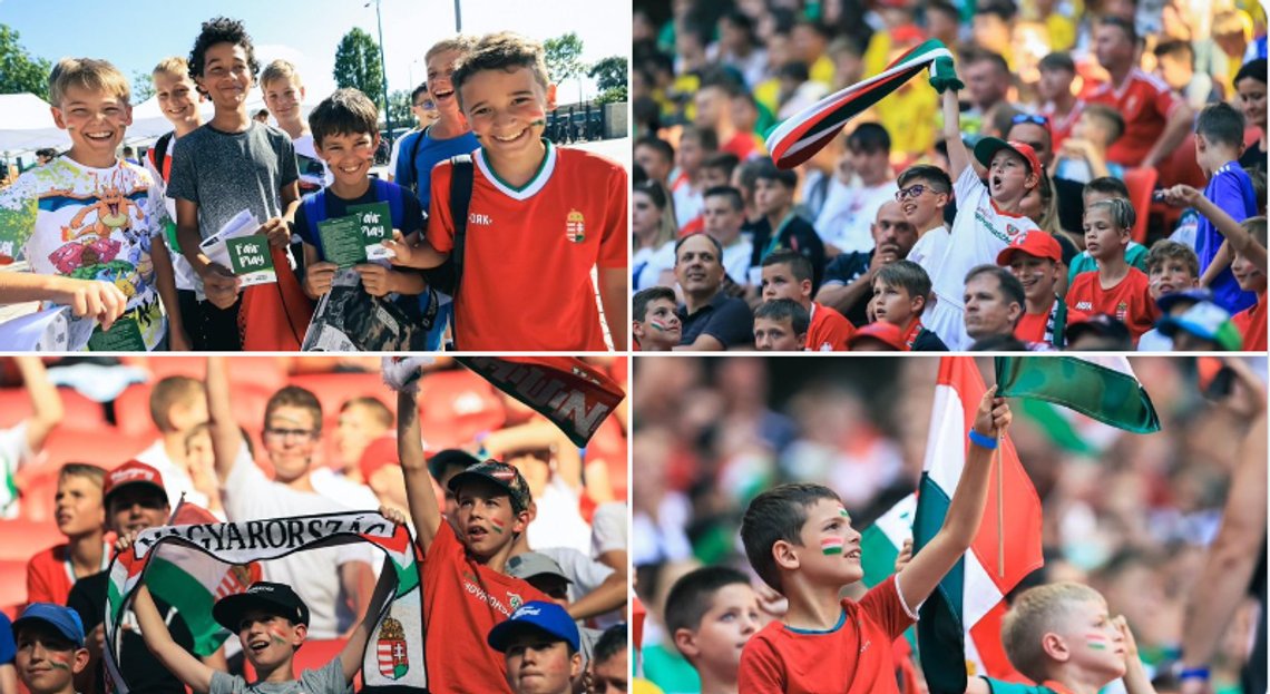Over 30 000 ungarske barn under 14 år koste seg på landskamp, pep ut knelende engelske spillere og jublet over 1-0 seier til hjemmelaget. Skjermdump Twitter/ Zoltan Kovacs Over 30 000 ungarske barn under 14 år koste seg på landskamp, pep ut knelende engelske spillere og jublet over 1-0 seier til hjemmelaget. Skjermdump Twitter/ Zoltan Kovacs